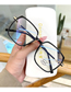 Fashion Transparent Gray Matte Flat Glasses Frame