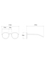 Fashion Transparent White Matte Flat Glasses Frame