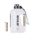 Fashion Off White Large-capacity Fitness Water Bottle Leather Case