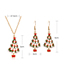 Fashion Gold Earrings Christmas Dripping Christmas Tree Earrings