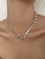 Fashion Silver Alloy Diamond Ot Buckle Necklace