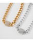 Fashion Gold Alloy Diamond Chain Necklace