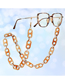 Fashion Transparent Nostril Glasses Chain Acrylic Pig Nose Chain Halter Neck Glasses Chain