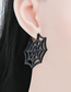 Fashion Heart Spider Web Acrylic Plate Ghost Spider Skull Bat Earrings