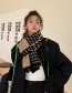 Fashion Big Red Houndstooth Wool Knitted Stitching Scarf
