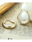 Fashion Gold Titanium Steel Ring Ear Ring