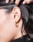 Fashion Gold Pure Copper Geometric Square Ear Ring