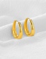 Fashion Small Silver Curved Smooth Drop Earrings