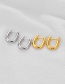 Fashion Silver Pure Copper U-shaped Ear Ring