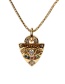 Fashion Necklace Copper And Diamond Triangle Necklace