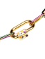 Fashion Necklace Colorful Chain Screw Buckle Necklace