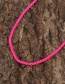 Fashion Pink Bracelet Copper Spray Paint Chain Lobster Clasp Bracelet