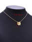 Fashion Gold Titanium Steel Geometric Necklace
