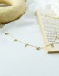 Fashion Gold Titanium Steel Letter Pendant Necklace