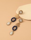 Fashion Gold Acetate Sheet Love Drop Earrings