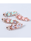 Fashion Color Alloy Inlaid Rhinestone Peacock Flower Hairpin