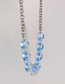 Fashion Blue Acrylic Pearl Chain Necklace