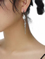 Fashion White Asymmetrical Fringed Pearl Earrings