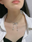 Fashion White Bow Snake Bone Necklace