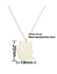 Fashion Gold Cartoon Ghost Necklace