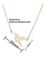 Fashion Necklace Rose Stainless Steel Hummingbird Necklace