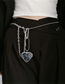 Fashion Heart-shaped Waist Chain / Diagonal Chain Metal Love Mirror Waist Chain
