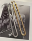 Fashion Gold Titanium Steel Snake Bone Chain Necklace