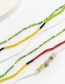 Fashion Color Mixing Mixed Color Rice Bead Beaded Woven Waist Chain