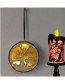 Fashion 2# (electronics) Halloween Wooden Circle Laser Hollow Led Lamp Pendant