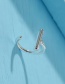 Fashion 3# Alloy Curved Needle Ear Studs