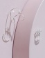 Fashion Silver Alloy Xingyue Geometric Earring Set