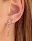 Fashion Silver Metal Chain Earring Set