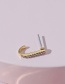 Fashion Gold Metal Geometric Open Chain Earring Set
