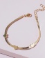 Fashion Love Flat Snake Chain Butterfly Love Anklet