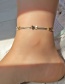 Fashion Love Flat Snake Chain Butterfly Love Anklet