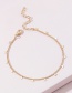 Fashion Gold Copper Heart Chain Anklet