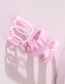 Fashion Pink Painted Thread Ring Set