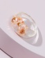 Fashion Transparent Resin Dried Flower Transparent Ring