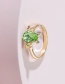 Fashion Green Acrylic Frog Ring