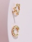 Fashion Gold Metal Bee Thread Earring Set