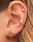 Fashion Gold Metal Bee Stud Earring Set