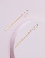 Fashion Gold Copper Wire Tassel Earrings