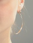 Fashion Gold Unilateral Asymmetric Geometric Ear Ring
