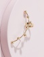 Fashion Gold Metal Single-sided Geometric Earrings