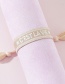 Fashion Cest-2 Woven Letter Tassel Bracelet