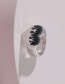 Fashion Silver Alloy Peach Heart Flame Ring