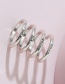Fashion Silver Alloy Letter Ring Set