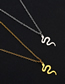 Fashion Steel Color Titanium Snake Necklace