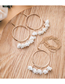 Fashion White Flower Tassel Necklace Ear Ring Set