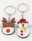 Fashion Snowman Christmas Santa Claus Elk Snowman Keychain